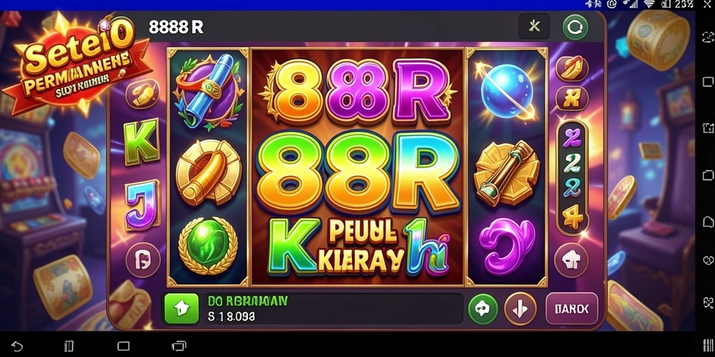 Tampilan gameplay yang menarik dan interaktif dalam 888R.