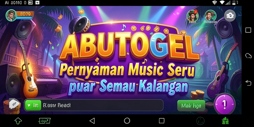 Tampilan gameplay seru dari <strong>ABUTOGEL</strong> dengan berbagai musik menarik.