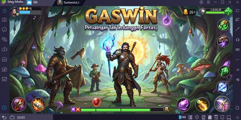 Tampilan gameplay GASWIN yang menawan dan penuh petualangan.