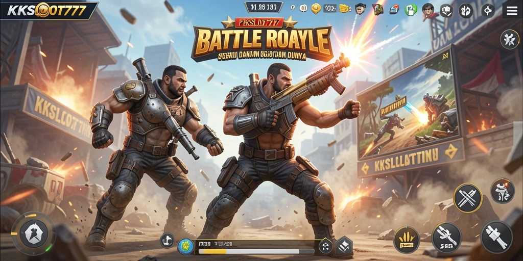 Tampilan gameplay KKSLOT777 yang intens dan menegangkan.