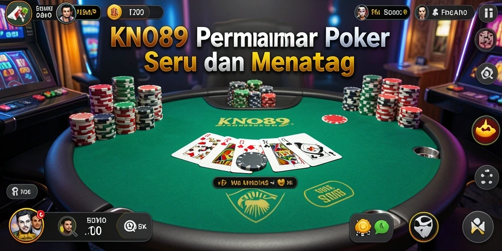 Tampilan menarik saat bermain Poker di KNO89.