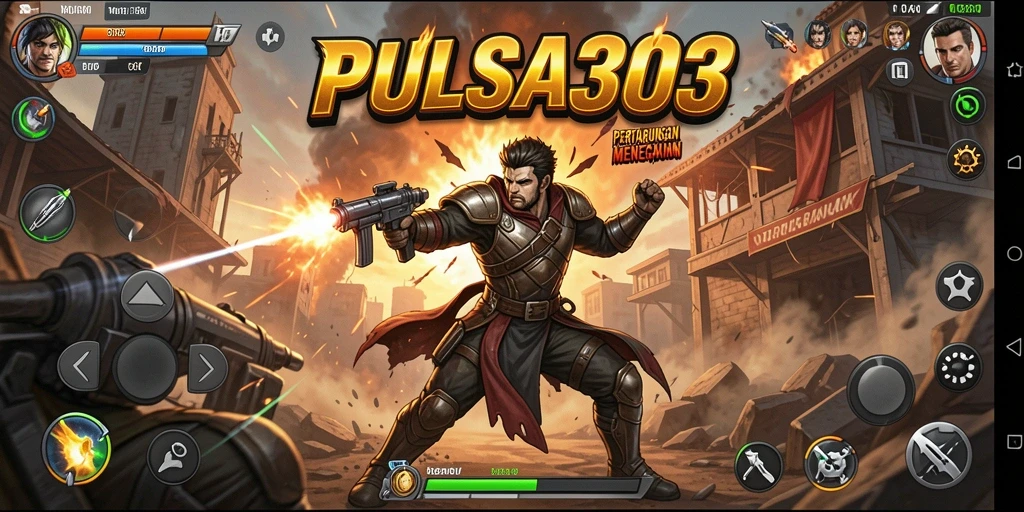 Tampilan screenshot PULSA303 menampilkan pertarungan intens yang penuh aksi.