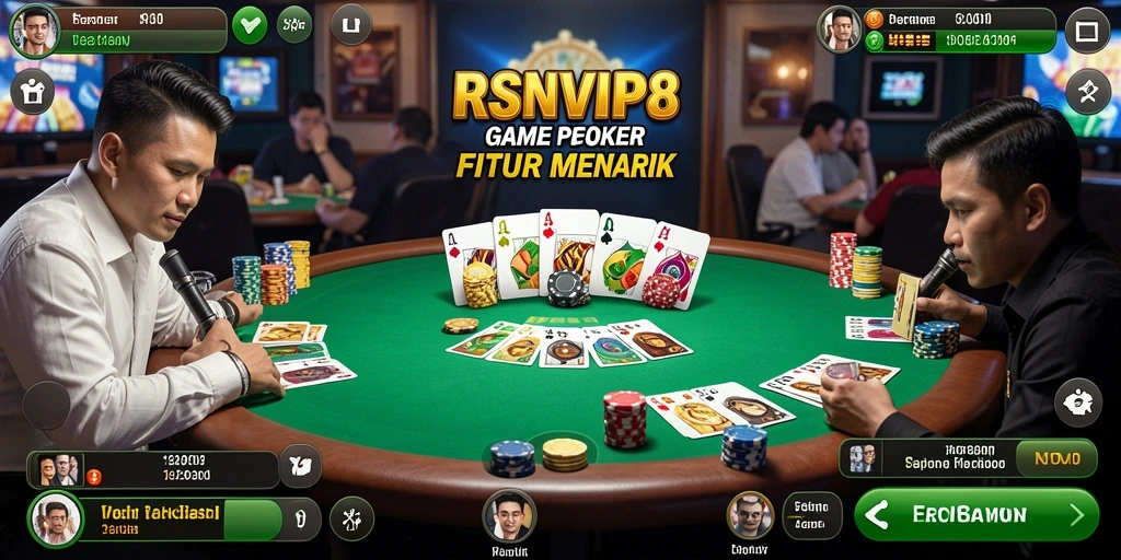Tampilan gameplay menarik dari RSNVIP8 saat bermain Poker.
