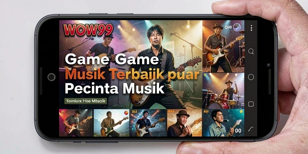 Tampilan gameplay WOW99 yang menarik dengan berbagai lagu dan tantangan.