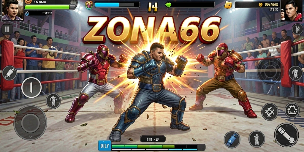 Gameplay seru di ZONA66 dengan aksi pertarungan yang mendebarkan.