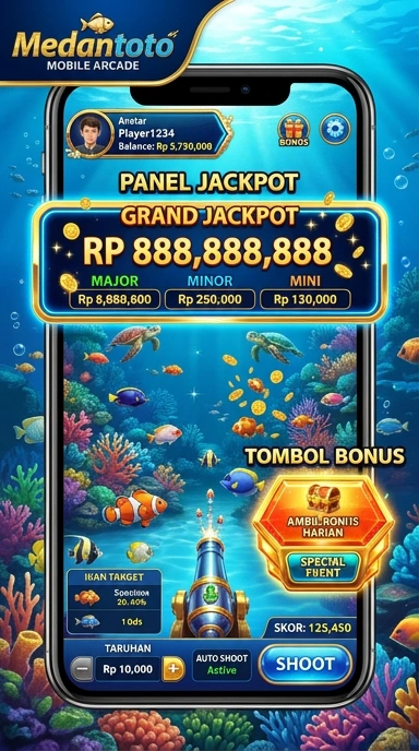 Tampilan antarmuka medantoto yang sederhana dan bersih.